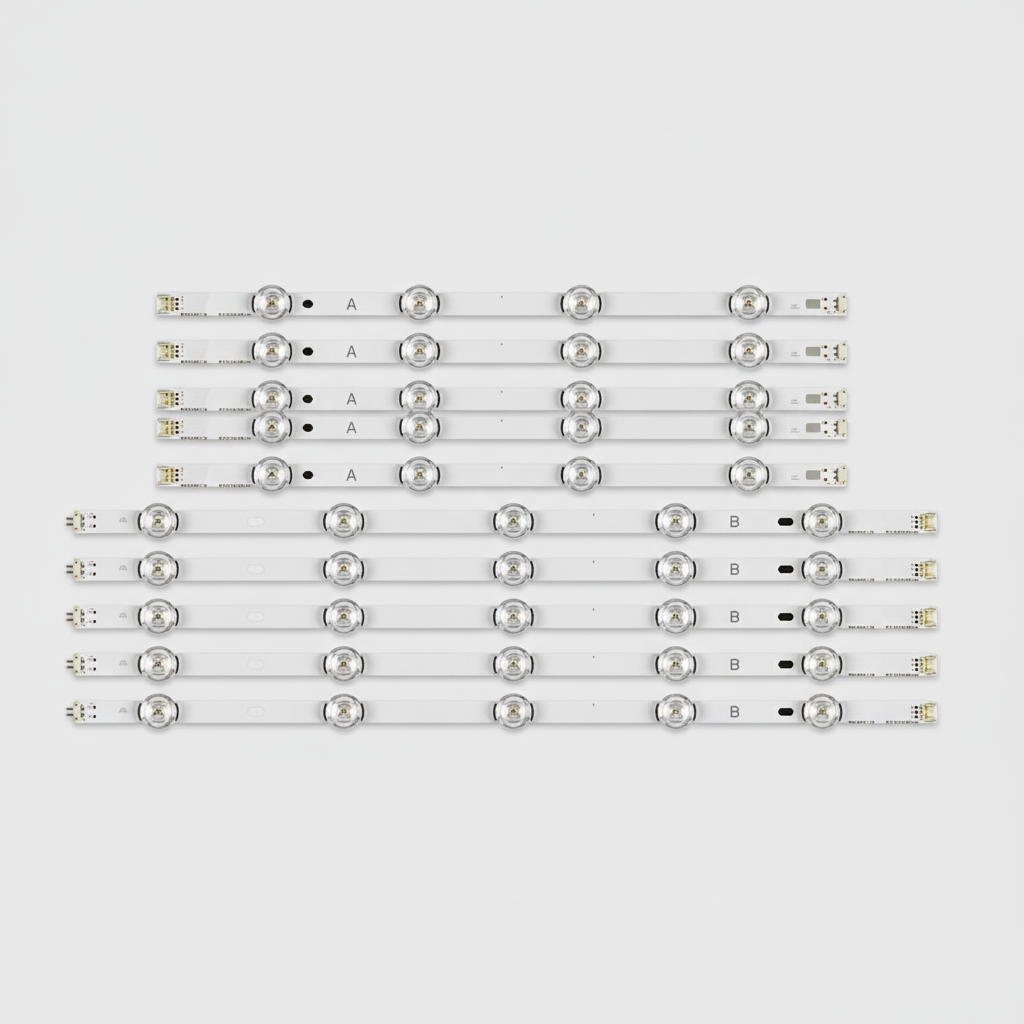 Tiras LED LG 50LB650T - Fondo gris neutro