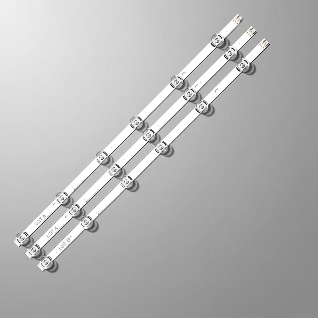 Tiras LED LG - Fondo gris con iluminación dramática